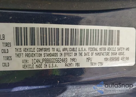 2016 Jeep Patriot Sport z USA, uszkodzony, nr VIN 1C4NJPBB6GD562403